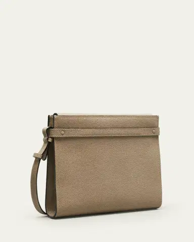 Valextra B-Tracollina Leather Shoulder Bag | Thumbnail 3