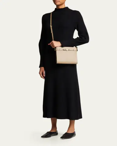 Valextra B-Tracollina Leather Shoulder Bag | Thumbnail 5