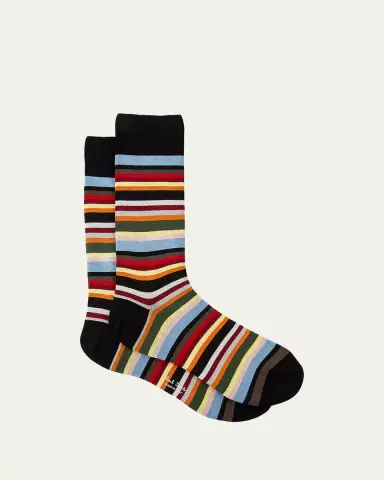 Paul Smith Men's Multi-Stripe Socks | Thumbnail 2 Paul Smith Men's Multi-Stripe Socks | Thumbnail 2