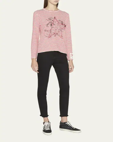 Golden Goose Mid Star Glitter Wing-Tip Sneakers | Thumbnail 3 Golden Goose Mid Star Glitter Wing-Tip Sneakers | Thumbnail 3