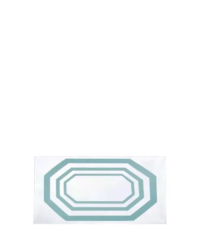 The Lino Essential Aqua Tablecloth, 71" x 98"