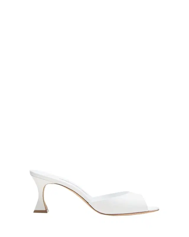 Manolo Blahnik Jadarona Leather Mule Sandals