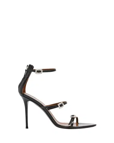 Giuseppe Zanotti Metallic Leather Ankle-Strap Sandals | Thumbnail 1 Giuseppe Zanotti Metallic Leather Ankle-Strap Sandals | Thumbnail 1