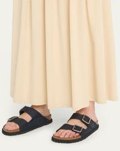 1774 Birkenstock Arizona Suede PVC Dual-Buckle Slide Sandals | Thumbnail 2 1774 Birkenstock Arizona Suede PVC Dual-Buckle Slide Sandals | Thumbnail 2