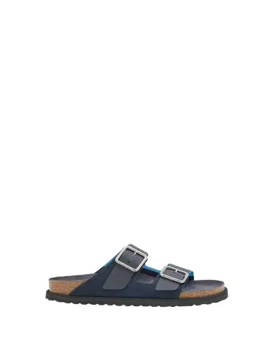 1774 Birkenstock Arizona Suede PVC Dual-Buckle Slide Sandals | Thumbnail 1 1774 Birkenstock Arizona Suede PVC Dual-Buckle Slide Sandals | Thumbnail 1