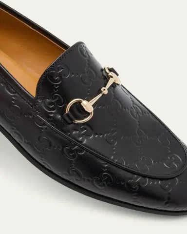Gucci Jordaan GG Leather Bit Loafers | Thumbnail 5
