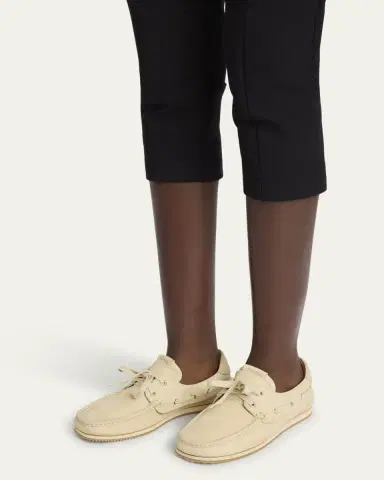 Jacquemus Moc-Toe Leather Boat Shoes | Thumbnail 2 Jacquemus Moc-Toe Leather Boat Shoes | Thumbnail 2