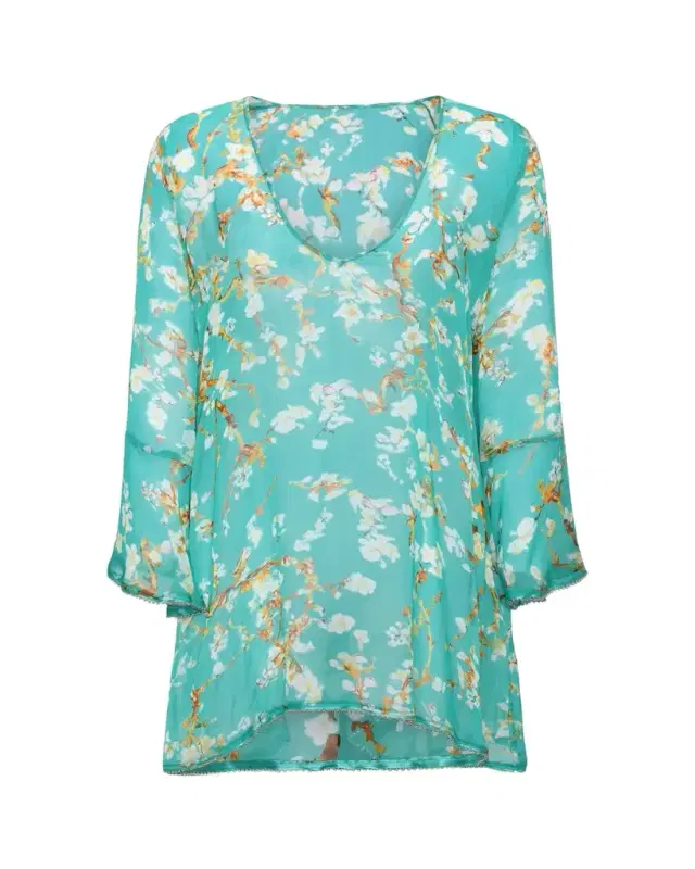 L'Agence Ansley Cherry Sheer Mini Dress