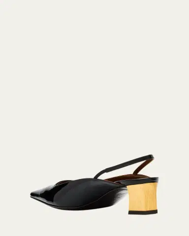 Giuseppe Zanotti Patent Leather Slingback Pumps | Thumbnail 4