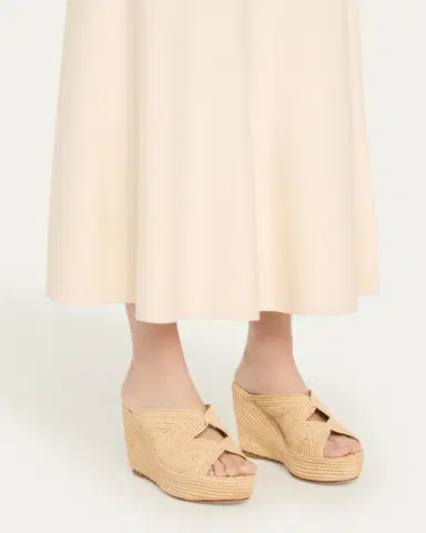 Carrie Forbes Lilou Raffia Platform Wedge Mules | Thumbnail 2 Carrie Forbes Lilou Raffia Platform Wedge Mules | Thumbnail 2