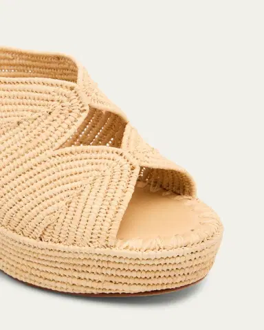 Carrie Forbes Lilou Raffia Platform Wedge Mules | Thumbnail 5 Carrie Forbes Lilou Raffia Platform Wedge Mules | Thumbnail 5