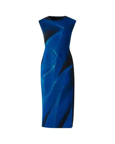 Akris Printed Double-Face Wool Midi Dress | Thumbnail 1 Akris Printed Double-Face Wool Midi Dress | Thumbnail 1