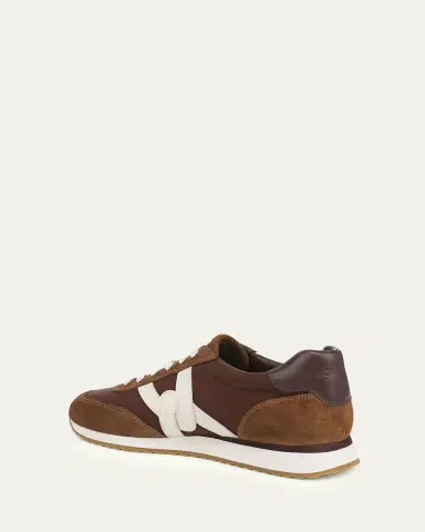 Veronica Beard Penrose Mixed Leather Runner Sneakers | Thumbnail 4 Veronica Beard Penrose Mixed Leather Runner Sneakers | Thumbnail 4