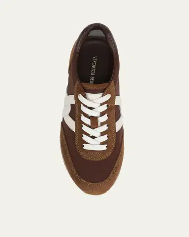 Veronica Beard Penrose Mixed Leather Runner Sneakers | Thumbnail 5 Veronica Beard Penrose Mixed Leather Runner Sneakers | Thumbnail 5