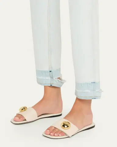 Loewe Pebble Leather Slide Sandals | Thumbnail 2 Loewe Pebble Leather Slide Sandals | Thumbnail 2