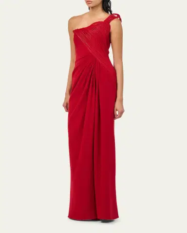 Gaurav Gupta Erytheia Sculpted One-Shoulder Column Gown | Thumbnail 4 Gaurav Gupta Erytheia Sculpted One-Shoulder Column Gown | Thumbnail 4