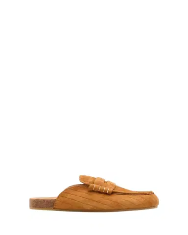 JW Anderson Suede Stitch Loafer Mules | Thumbnail 1 JW Anderson Suede Stitch Loafer Mules | Thumbnail 1