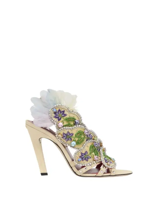 Valentino Garavani Dans Le Foyer Embellished Slingback Sandals