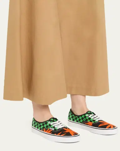 Valentino Garavani x Vans Authentic Checkerboard Tropical Sneakers | Thumbnail 2 Valentino Garavani x Vans Authentic Checkerboard Tropical Sneakers | Thumbnail 2