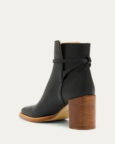 Gabriela Hearst Nina Leather Clasp Ankle Boots | Thumbnail 4
