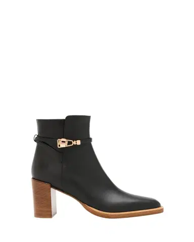 Gabriela Hearst Nina Leather Clasp Ankle Boots | Thumbnail 1