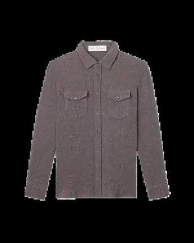 God’s True Cashmere Cashmere Two-Pocket Amethyst Button-Down Shirt | Thumbnail 2 God’s True Cashmere Cashmere Two-Pocket Amethyst Button-Down Shirt | Thumbnail 2
