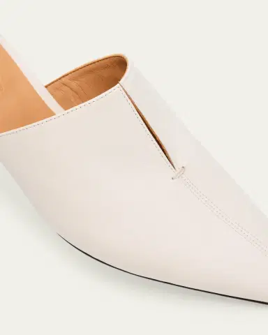 Tod's 40mm Nappa Leather Kitten-Heel Mules | Thumbnail 3