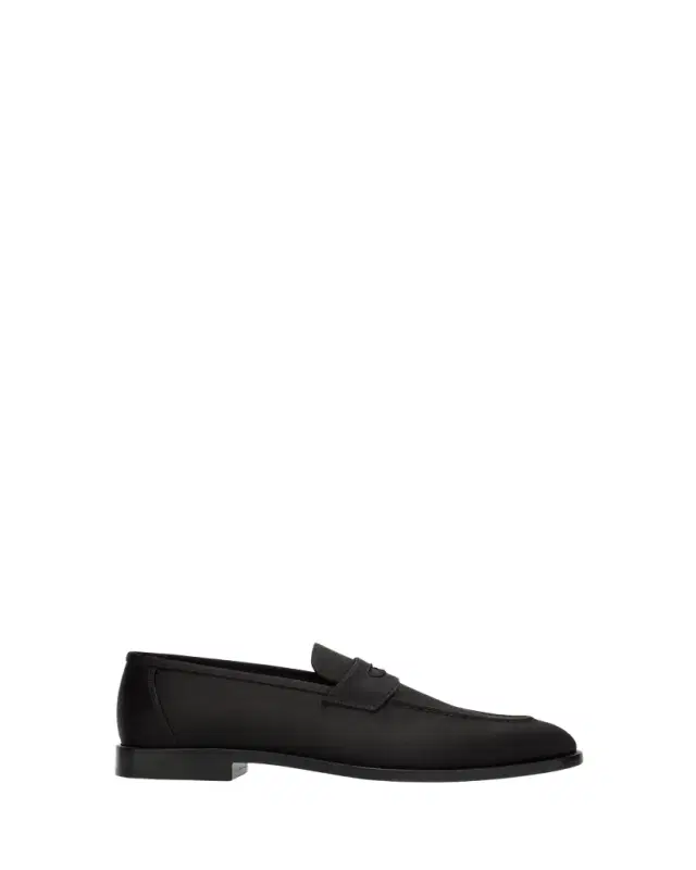 Loro Piana Sergio Satin Penny Loafers