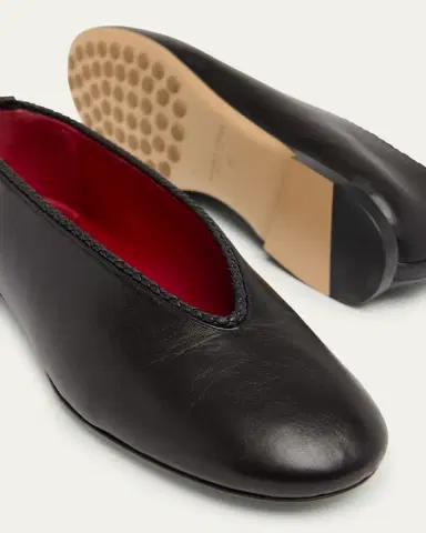 Bottega Veneta Lagoon Nappa Leather Ballerina Flats | Thumbnail 5