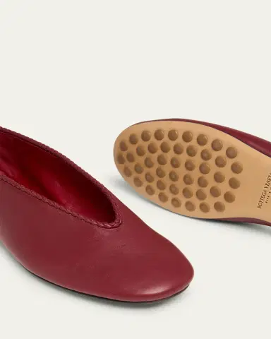 Bottega Veneta Lagoon Nappa Leather Ballerina Flats | Thumbnail 9