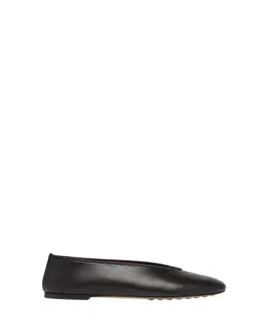 Bottega Veneta Lagoon Nappa Leather Ballerina Flats | Thumbnail 1