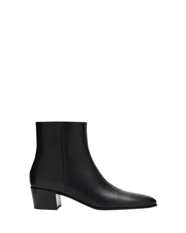 Gianvito Rossi Glove Leather Block-Heel Booties | Thumbnail 1 Gianvito Rossi Glove Leather Block-Heel Booties | Thumbnail 1
