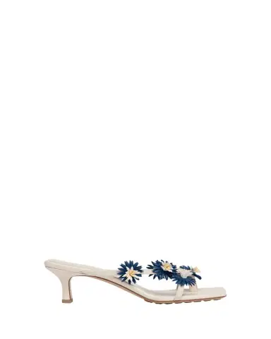 Bottega Veneta Riva Floral Leather Kitten-Heel Sandals | Thumbnail 1 Bottega Veneta Riva Floral Leather Kitten-Heel Sandals | Thumbnail 1