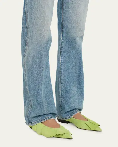 JW Anderson Suede Ruffle Ballerina Flats | Thumbnail 2 JW Anderson Suede Ruffle Ballerina Flats | Thumbnail 2