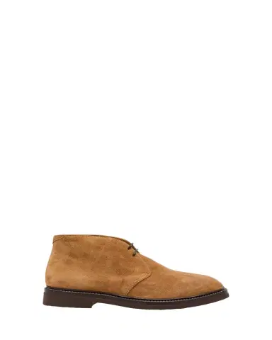 Brunello Cucinelli Men's Suede Rubber-Sole Chukka Boots | Thumbnail 1