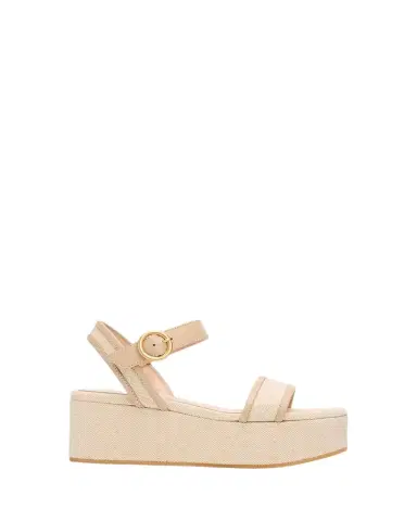 Gianvito Rossi 70mm Platform Linen Sandals | Thumbnail 1 Gianvito Rossi 70mm Platform Linen Sandals | Thumbnail 1