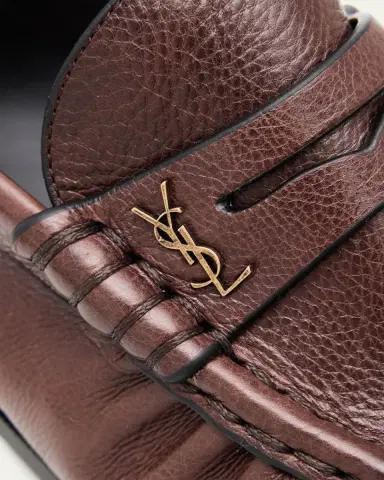 Saint Laurent Le Leather YSL Penny Loafers | Thumbnail 5