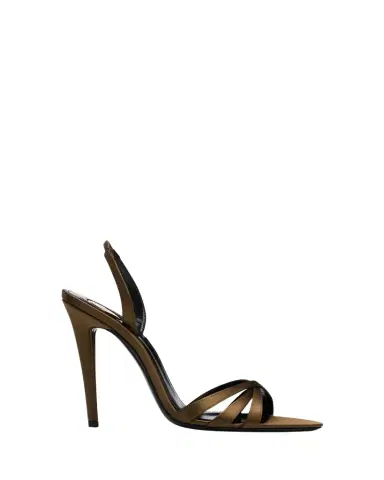 Saint Laurent 110mm Kate Satin Sandals | Thumbnail 1