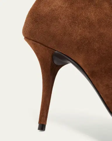 Saint Laurent 90mm Ashley Suede Ankle Booties | Thumbnail 3 Saint Laurent 90mm Ashley Suede Ankle Booties | Thumbnail 3