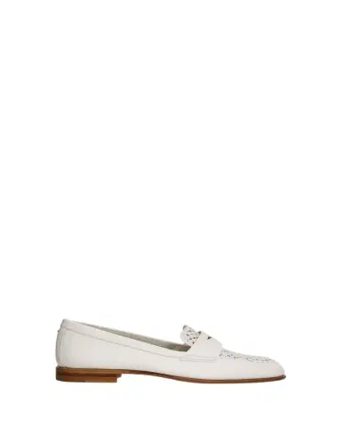 Santoni Luce Woven Leather Penny Loafers | Thumbnail 1 Santoni Luce Woven Leather Penny Loafers | Thumbnail 1