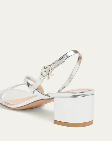 Gianvito Rossi 45mm Betsy Metallic Leather Sandals | Thumbnail 3 Gianvito Rossi 45mm Betsy Metallic Leather Sandals | Thumbnail 3