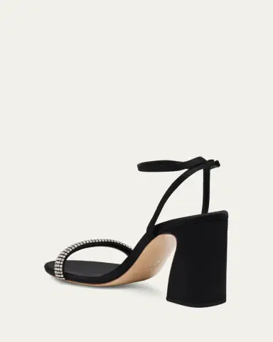Loeffler Randall 90mm Malia Embellished Satin Curve Sandals | Thumbnail 4