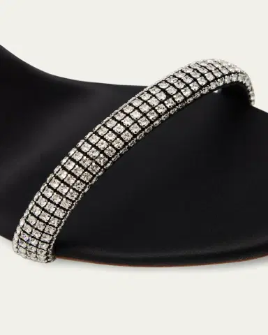 Loeffler Randall 90mm Malia Embellished Satin Curve Sandals | Thumbnail 5