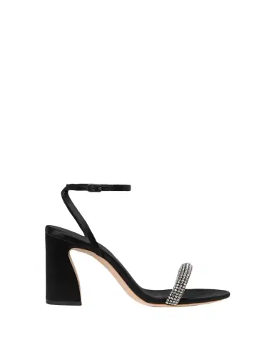 Loeffler Randall 90mm Malia Embellished Satin Curve Sandals | Thumbnail 1
