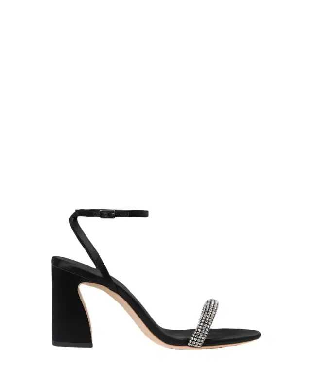 Loeffler Randall 90mm Malia Embellished Satin Curve Sandals