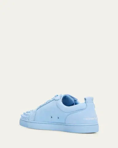 Christian Louboutin Men's Louis Jr Spikes Suede Low-Top Sneakers | Thumbnail 2 Christian Louboutin Men's Louis Jr Spikes Suede Low-Top Sneakers | Thumbnail 2
