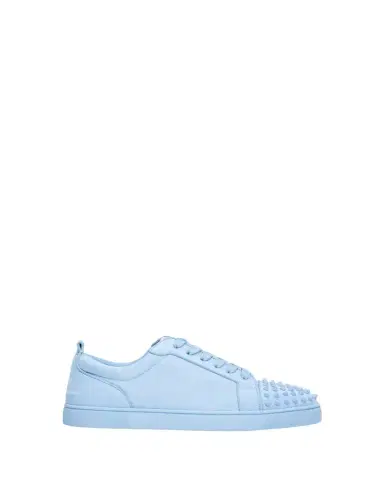 Christian Louboutin Men's Louis Jr Spikes Suede Low-Top Sneakers | Thumbnail 1 Christian Louboutin Men's Louis Jr Spikes Suede Low-Top Sneakers | Thumbnail 1