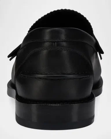 Christian Louboutin x Jaden Smith Men's Plato Leather Red-Sole Penny Loafers | Thumbnail 2