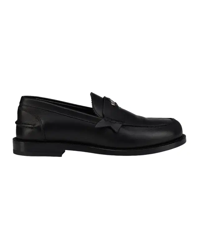 Christian Louboutin x Jaden Smith Men 's Plato Leather Red-Sole Penny Loafers