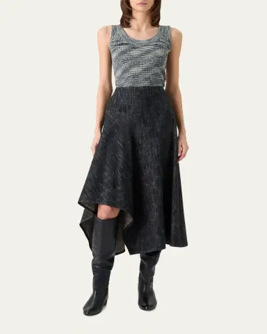 Akris punto Scoop-Neck Space Dye Merino Wool Rib Tank Top | Thumbnail 2 Akris punto Scoop-Neck Space Dye Merino Wool Rib Tank Top | Thumbnail 2